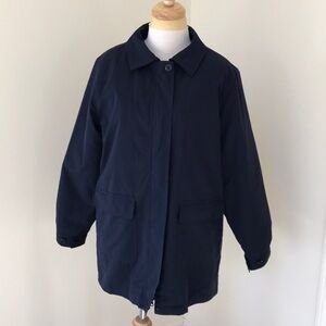 L. L. Bean PM navy zippered water resistant jacket